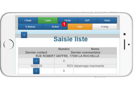 N 24 - logiciel prospection - Prospect'@rt v3 sur Téléphone Portable