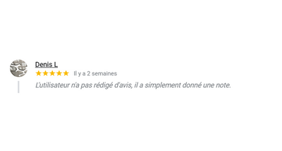 N 13 - Témoignages Clients sur Google