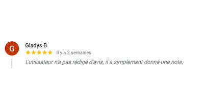 N 16 - Témoignages Clients sur Google